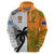 Custom Fiji And Australia Rugby Hoodie 2023 World Cup Aboriginal Mix Tapa Pattern LT14 - Polynesian Pride