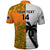 Custom Fiji And Australia Rugby Polo Shirt 2023 World Cup Aboriginal Mix Tapa Pattern LT14 - Polynesian Pride