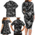 Hawaii Christmas Family Matching Long Sleeve Bodycon Dress and Hawaiian Shirt Tropical Style With Coat Of Arms LT14 - Polynesian Pride