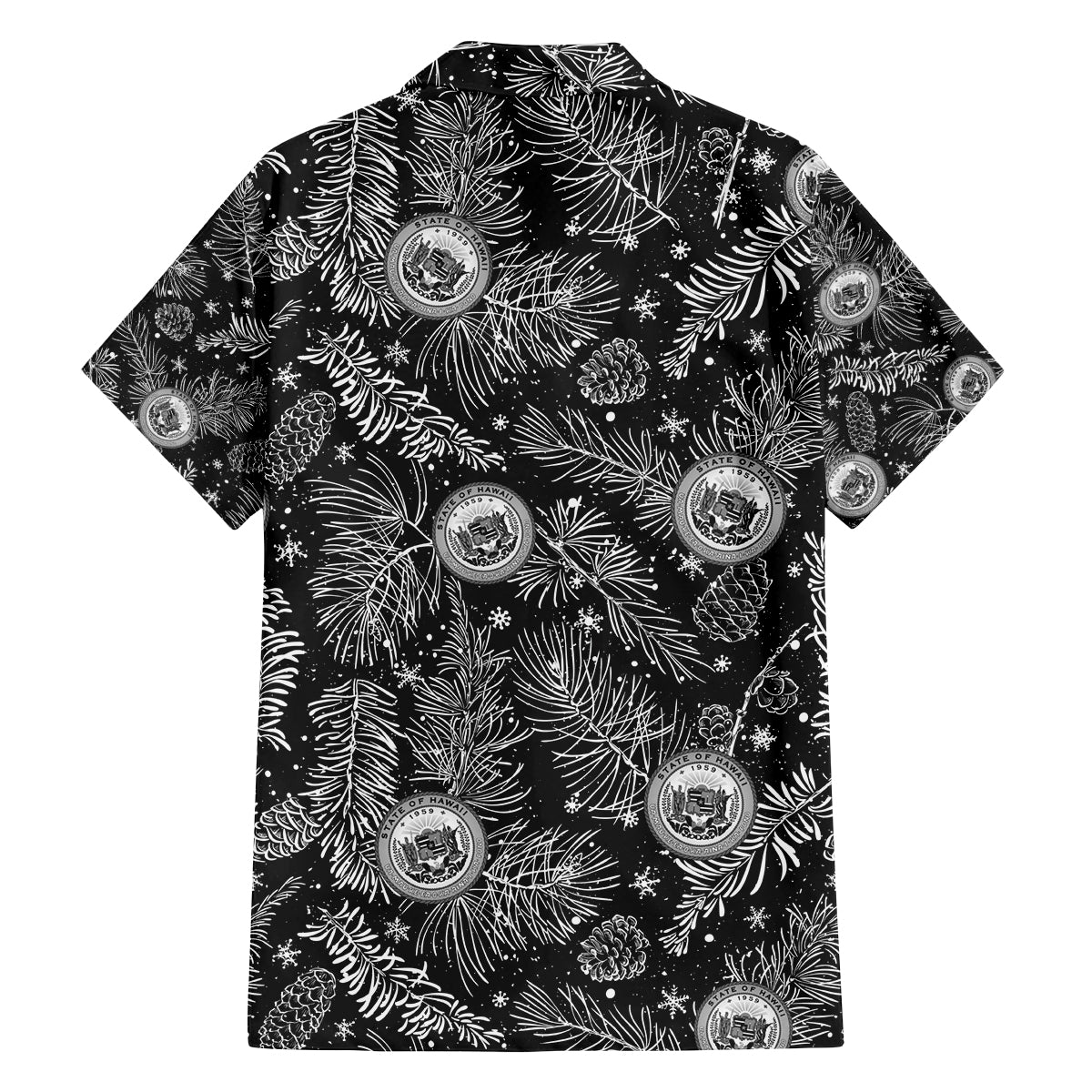 Hawaii Christmas Family Matching Off Shoulder Maxi Dress and Hawaiian Shirt Tropical Style With Coat Of Arms LT14 - Polynesian Pride