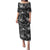 Hawaii Christmas Puletasi Tropical Style With Coat Of Arms LT14 Long Dress Black - Polynesian Pride