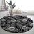 Hawaii Christmas Round Carpet Tropical Style With Coat Of Arms LT14 - Polynesian Pride