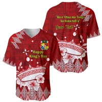 Personalised Tonga King Tupou I Day Baseball Jersey Tongan Ngatu Pattern With Crown LT14 - Polynesian Pride