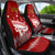 Personalised Tonga King Tupou I Day Car Seat Cover Tongan Ngatu Pattern With Crown LT14 - Polynesian Pride