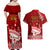 Personalised Tonga King Tupou I Day Couples Matching Off Shoulder Maxi Dress and Hawaiian Shirt Tongan Ngatu Pattern With Crown LT14 - Polynesian Pride