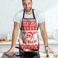 Red Mele Kalikimaka Hawaii Apron Funny Ho Ho Ho Santa Shaka - Polynesian Pride