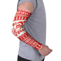 Red Mele Kalikimaka Hawaii Arm Sleeves Funny Ho Ho Ho Santa Shaka LT14 - Polynesian Pride