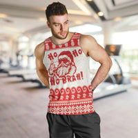 Red Mele Kalikimaka Hawaii Men Tank Top Funny Ho Ho Ho Santa Shaka LT14 Red - Polynesian Pride