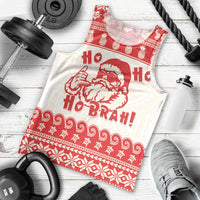 Red Mele Kalikimaka Hawaii Men Tank Top Funny Ho Ho Ho Santa Shaka LT14 - Polynesian Pride