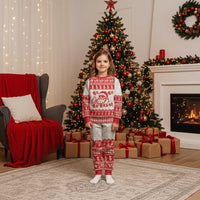 Red Mele Kalikimaka Hawaii Christmas Pajama Set Funny Ho Ho Ho Santa Shaka LT14 Kid Red - Polynesian Pride