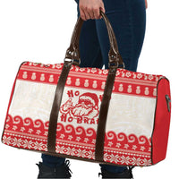 Red Mele Kalikimaka Hawaii Travel Bag Funny Ho Ho Ho Santa Shaka LT14 - Polynesian Pride