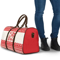 Red Mele Kalikimaka Hawaii Travel Bag Funny Ho Ho Ho Santa Shaka LT14 - Polynesian Pride