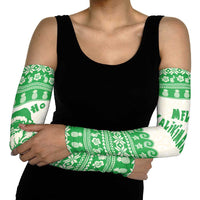 Green Mele Kalikimaka Hawaii Arm Sleeves Funny Ho Ho Ho Santa Shaka LT14 - Polynesian Pride