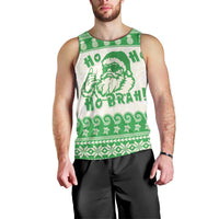 Green Mele Kalikimaka Hawaii Men Tank Top Funny Ho Ho Ho Santa Shaka LT14 - Polynesian Pride