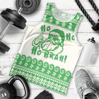 Green Mele Kalikimaka Hawaii Men Tank Top Funny Ho Ho Ho Santa Shaka LT14 - Polynesian Pride