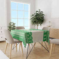 Green Mele Kalikimaka Hawaii Tablecloth Funny Ho Ho Ho Santa Shaka LT14 - Polynesian Pride