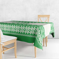 Green Mele Kalikimaka Hawaii Tablecloth Funny Ho Ho Ho Santa Shaka LT14 - Polynesian Pride