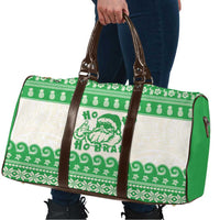 Green Mele Kalikimaka Hawaii Travel Bag Funny Ho Ho Ho Santa Shaka LT14 - Polynesian Pride