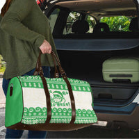 Green Mele Kalikimaka Hawaii Travel Bag Funny Ho Ho Ho Santa Shaka LT14 - Polynesian Pride