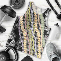 Black Palaka Hawaii Leis Men Tank Top Hawaiian-plaid Elegant Tropical Vibes LT14 - Polynesian Pride