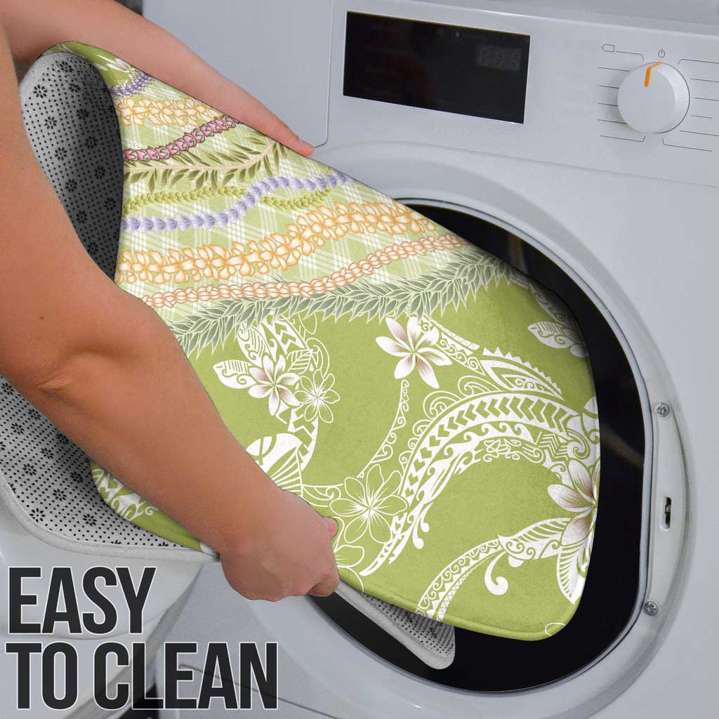 Green Palaka Hawaii Leis Bathroom Set Hawaiian-plaid Elegant Tropical Vibes - Polynesian Pride