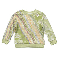 Green Palaka Hawaii Leis Kid Ugly Christmas Sweater Hawaiian-plaid Elegant Tropical Vibes LT14 Kid Green - Polynesian Pride