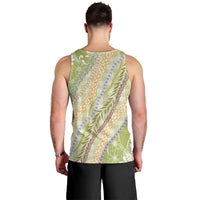 Green Palaka Hawaii Leis Men Tank Top Hawaiian-plaid Elegant Tropical Vibes LT14 - Polynesian Pride