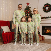 Green Palaka Hawaii Leis Christmas Pajama Set Hawaiian-plaid Elegant Tropical Vibes LT14 - Polynesian Pride