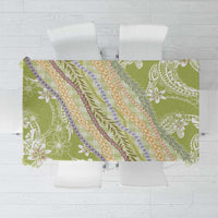 Green Palaka Hawaii Leis Tablecloth Hawaiian-plaid Elegant Tropical Vibes LT14 Green - Polynesian Pride