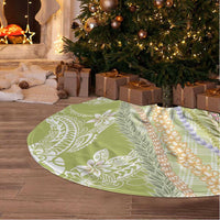 Green Palaka Hawaii Leis Tree Skirt Hawaiian-plaid Elegant Tropical Vibes LT14 - Polynesian Pride