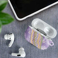 Purple Palaka Hawaii Leis AirPods Case Hawaiian-plaid Elegant Tropical Vibes LT14 - Polynesian Pride