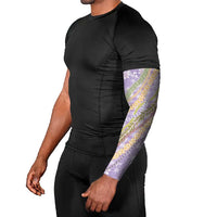 Purple Palaka Hawaii Leis Arm Sleeves Hawaiian-plaid Elegant Tropical Vibes LT14 - Polynesian Pride