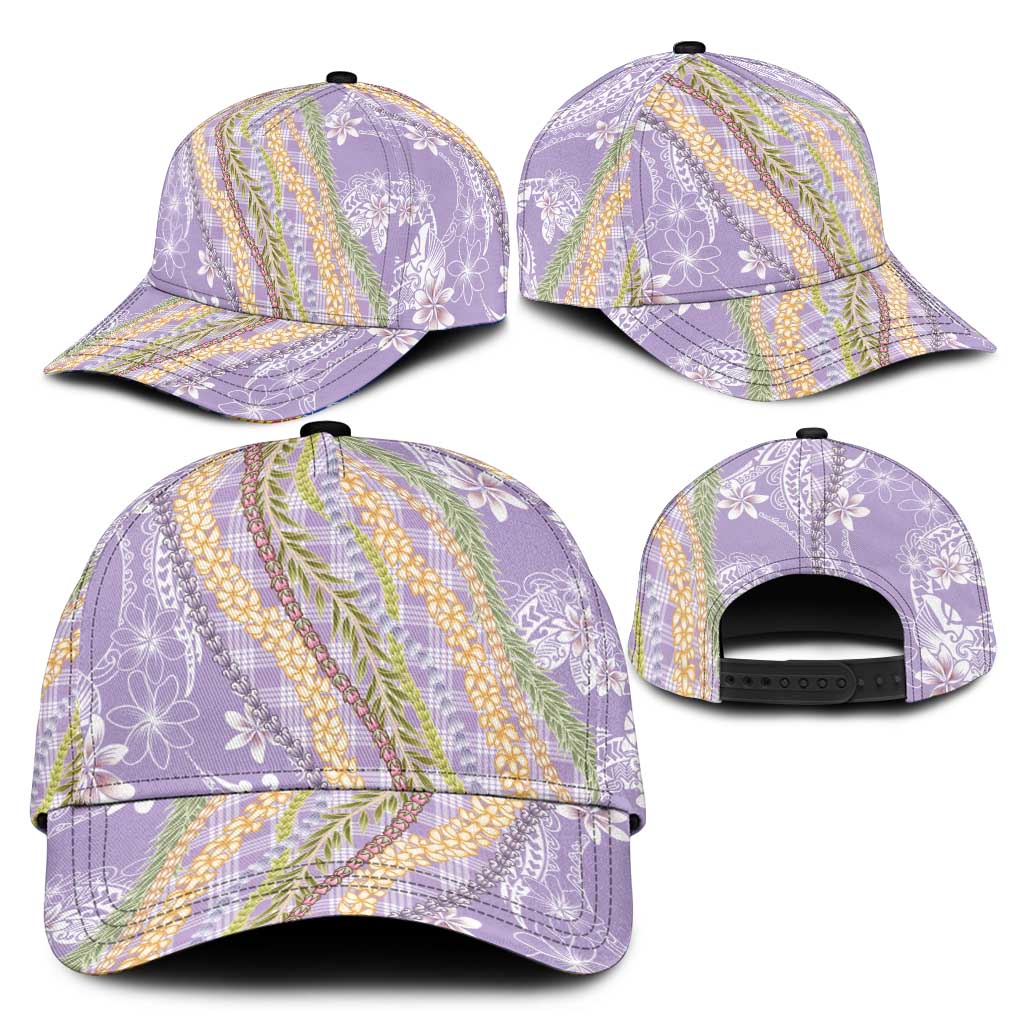 Purple Palaka Hawaii Leis Classic Cap Hawaiian-plaid Elegant Tropical Vibes LT14 - Polynesian Pride