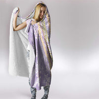 Purple Palaka Hawaii Leis Hooded Blanket Hawaiian-plaid Elegant Tropical Vibes LT14 - Polynesian Pride