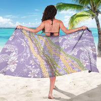 Purple Palaka Hawaii Leis Sarong Hawaiian-plaid Elegant Tropical Vibes - Polynesian Pride
