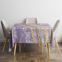 Purple Palaka Hawaii Leis Tablecloth Hawaiian-plaid Elegant Tropical Vibes LT14 - Polynesian Pride
