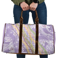 Purple Palaka Hawaii Leis Travel Bag Hawaiian-plaid Elegant Tropical Vibes LT14 Purple - Polynesian Pride