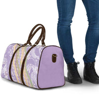 Purple Palaka Hawaii Leis Travel Bag Hawaiian-plaid Elegant Tropical Vibes LT14 - Polynesian Pride