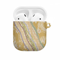 Yellow Palaka Hawaii Leis AirPods Case Hawaiian-plaid Elegant Tropical Vibes LT14 Yellow - Polynesian Pride