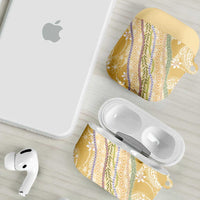 Yellow Palaka Hawaii Leis AirPods Case Hawaiian-plaid Elegant Tropical Vibes LT14 - Polynesian Pride