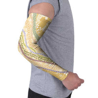 Yellow Palaka Hawaii Leis Arm Sleeves Hawaiian-plaid Elegant Tropical Vibes LT14 - Polynesian Pride