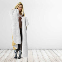 Yellow Palaka Hawaii Leis Hooded Blanket Hawaiian-plaid Elegant Tropical Vibes LT14 - Polynesian Pride