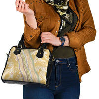 Yellow Palaka Hawaii Leis Shoulder Handbag Hawaiian-plaid Elegant Tropical Vibes LT14 - Polynesian Pride