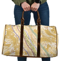 Yellow Palaka Hawaii Leis Travel Bag Hawaiian-plaid Elegant Tropical Vibes LT14 Yellow - Polynesian Pride