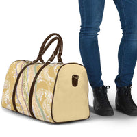 Yellow Palaka Hawaii Leis Travel Bag Hawaiian-plaid Elegant Tropical Vibes LT14 - Polynesian Pride