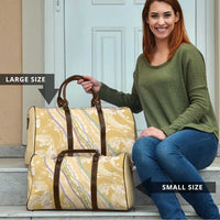 Yellow Palaka Hawaii Leis Travel Bag Hawaiian-plaid Elegant Tropical Vibes LT14 - Polynesian Pride