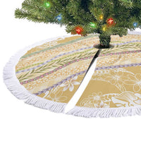 Yellow Palaka Hawaii Leis Tree Skirt Hawaiian-plaid Elegant Tropical Vibes LT14 - Polynesian Pride
