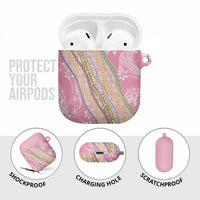 Pink Palaka Hawaii Leis AirPods Case Hawaiian-plaid Elegant Tropical Vibes LT14 - Polynesian Pride