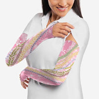 Pink Palaka Hawaii Leis Arm Sleeves Hawaiian-plaid Elegant Tropical Vibes LT14 - Polynesian Pride