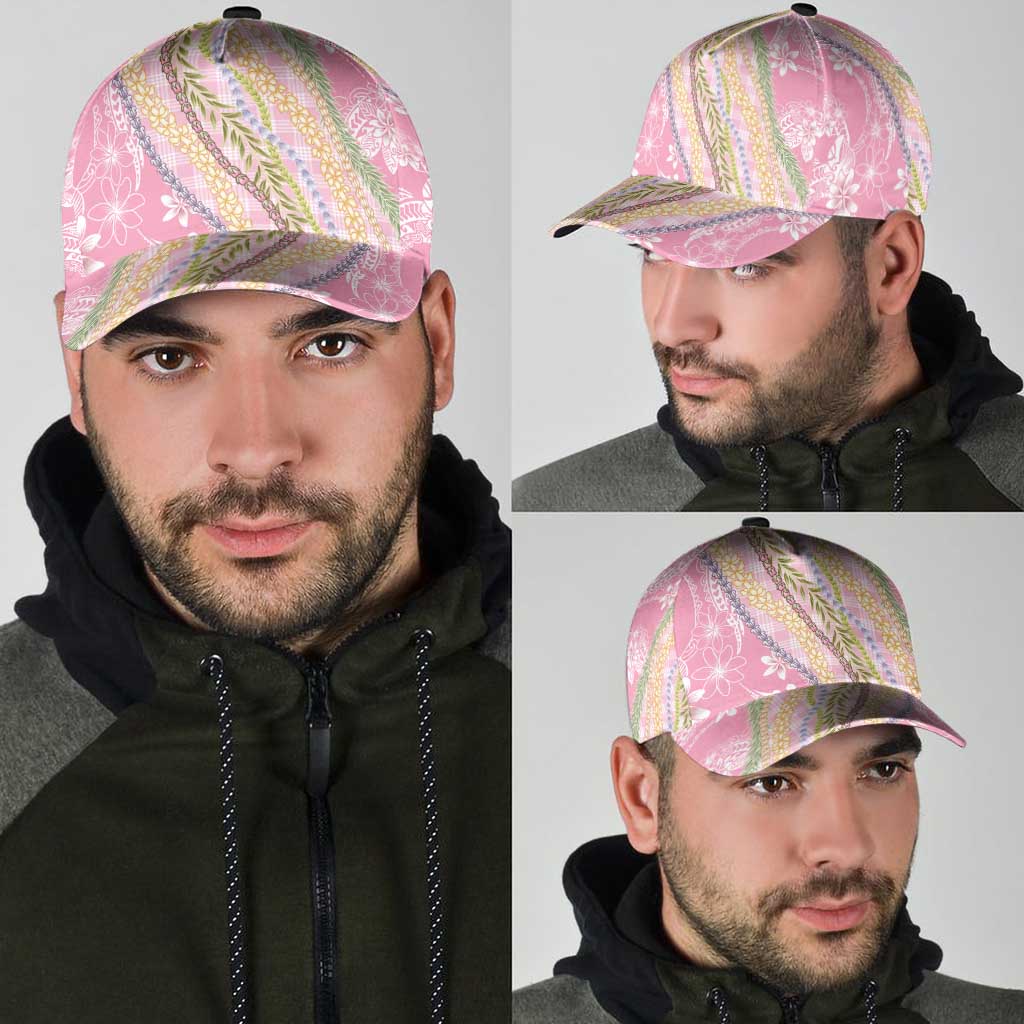 Pink Palaka Hawaii Leis Classic Cap Hawaiian-plaid Elegant Tropical Vibes LT14 - Polynesian Pride